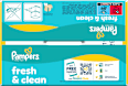 Vlhčené utierky Fresh Clean 9 x 80 Pampers
