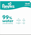 Vlhčené utierky 99 % water 18 x 60 Pampers baby-dry