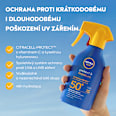 sprej na opalování SPF50+ Protect & Moisture NIVEA SUN