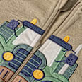 Sweatjacke mit Traktor-Applikation, braun, Gr. 110 ALANA