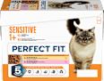 Nassfutter Katze mit Huhn & Lachs, sensitiv Multipack (12x85 g) PERFECT FIT