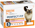 Nassfutter Katze mit Huhn & Lachs, sensitiv Multipack (12x85 g) PERFECT FIT