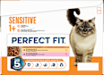 Nassfutter Katze mit Huhn & Lachs, sensitiv Multipack (12x85 g) PERFECT FIT