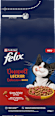 Trockenfutter Katze Doppelt Lecker Delicioux Duos Huhn- und Rindgeschmack Felix