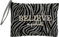Kosmetiktasche "Believe in yourself" Zebramuster manòu