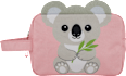 Kulturbeutel Kinder Koala rosa/weiß manòu