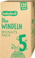 Pannolini misura 5 junior (10 - 16 kg), pacco mensile babylove