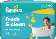 Vlažne maramice fresh & clean, 2 x 80 Pampers