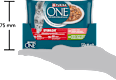 Sterilised kapsičky pro kočky krůta, losos ve šťávě 4x85g PURINA ONE