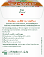 Arzneitee, Husten- & Bronchial Tee (12 Beutel) Bad Heilbrunner