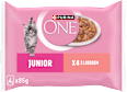 Junior kapsičky pro koťata losos ve šťávě 4x85g PURINA ONE