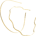 Haarreifen Gold-Optik ebelin