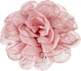 Haar- & Ansteckbrosche Blume, rosa ebelin