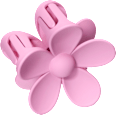 Haarklammer Blume pink ebelin