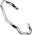 Armreif organische Form, Silber-Optik ebelin