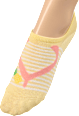 Füßlinge mit Flip-Flop-Motiv gelb Gr. 39-42 Fascino