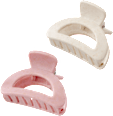 Haarklammern aus Hanf rosa, creme ebelin