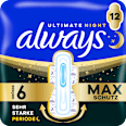 Ultimate-Binden Night Max Protection 6 mit Flügeln always