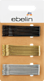 Haarschieber schwarz, silber- & goldfarben ebelin