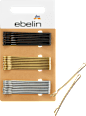 Haarschieber schwarz, silber- & goldfarben ebelin