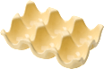 Eierablage aus Dolomit, gelb (14,5x9,5x3,6 cm) Dekorieren & Einrichten