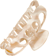 Haarklammer Acryl creme ebelin