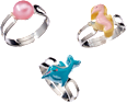 Kinder-Ringset mit verschiedenen Motiven ebelin