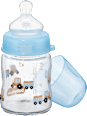 Babyflasche aus Glas Weithals, 120ml, blau babylove