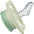 Schnuller Air Silikon anatomisch, braun/grün, Gr.1, 0-6 Monate babylove