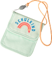 Brustbeutel Schulkind, Aqua Glass PUSBLU