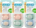 Suzetă din silicon Air, 0–6 luni, diverse variante babylove