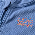 Sweatjacke mit Ripp-Struktur & Truck-Stickerei, blau, Gr. 98 ALANA