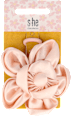 Haar- und Ansteckbrosche Blume rosa s-he stylecollection