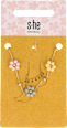 Fußkette vergoldet mit Blumen s-he stylecollection