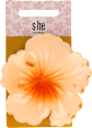 Haarklammer Blume orange s-he stylecollection