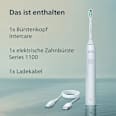 Elektrische Zahnbürste 1100 HX3901/01 weiß Philips Sonicare