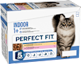 Nassfutter Katze mit Huhn & Lachs, Indoor Multipack (12x85 g) PERFECT FIT