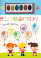 Bojimo prstima - Plava, rano učenje bojanka MALIK