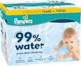Vlažilni robčki 99 % Water, 12 × 60 Pampers