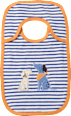 Lätzchen mit Streifen & Hunde-Applikation, blau ALANA