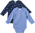 Bodys Langarm mit Weltraum-Motiv, blau, Gr. 74/80 ALANA