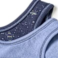 Unterhemden mit Weltraum-Muster, blau, Gr. 110/116 ALANA