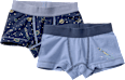 Boxershorts mit Weltraum-Muster, blau, Gr. 110/116 ALANA