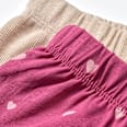 Leggings mit Herz-Muster & Ripp-Struktur, rosa & beige, Gr. 74 ALANA