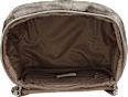 Kosmetiktasche rund in Felloptik beige manòu