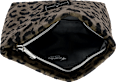 Kulturtasche Leoprint klein braun manòu