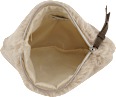 Kosmetiktasche mit Herz-Motiv beige manòu