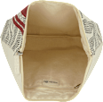 Kulturtasche mit Blauttmuster klein beige manòu