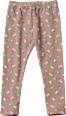 Leggings mit Blumen-Muster & Ripp-Struktur, braun, Gr. 116 ALANA