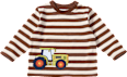 Langarmshirt mit Traktor-Applikation, braun & beige, Gr. 80 ALANA